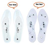 Insoles Acupressure Massage Foot Massage Foot Therapy Reflexology Pain Relief Shoe Inserts 2 Pairs Insoles for Men and Women (one Size fit for All)
