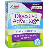 Schiff Ganaden Sustenex Daily Probiotic - Supports Digestive Health - Gluten Free - 30 Capsules (Pack of 2)
