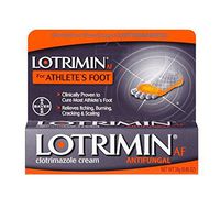 Lotrimin AF Cream for Athlete's Foot, Clotrimazole 1% Antifungal Treatment, Clinically Proven Effective Antifungal Treatment of Most AF, Jock Itch and Ringworm, Cream, 1.1 Ounce (30 Grams)