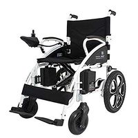 ComfyGO Electric Wheelchair Folding Motorized Power Wheelchairs, Fold Foldable Power Compact Mobility Aid Wheel Chair, Powerful Dual Motor Wheelchair, FDA Approved (Silver)