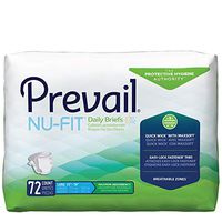 Prevail Nu-Fit Daily Briefs, Maximum Absorbency, Large, 18 Count (Pack of 4 (72 Count))