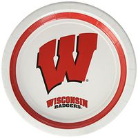 Mayflower Distributing Company 12 Count University of Wisconsin Plates, 7", Multicolor