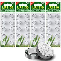 40 Pack Button Cell Batteries 1.5V Alkaline AG10/189/389/LR1130 with Long Shelf Life