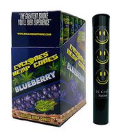 Herb Airtight Tube Pocket Protector with Cyclones Blueberry Hemp Cones 24 Count Box DC Crafts Nation- Happy Face
