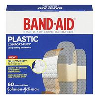 Band-Aid Plastic Comfort-Flex Assorted Strips Bandage Family Pack