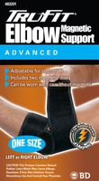 Tru-Fit Elbow Support with Magnets, Black, One Size Fits All