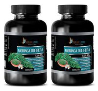 Brain and Memory Supplements - Moringa OLEIFERA Extract 4:1 1200MG - Moringa Leaf Capsules - 2 Bottles (120 Capsules)