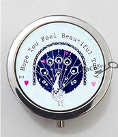 BlackKey I Hope You Feel Beautiful Today 3-Compartment Decorative Pocket Gift Box Case Organizer for Pill, Color 1 -685