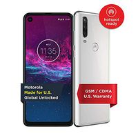 Motorola One Action - Unlocked Smartphone - Global Version - 128GB - Pearl White (US Warranty) - Verizon, AT&T, T-Mobile, Sprint, Boost, Cricket, Metro