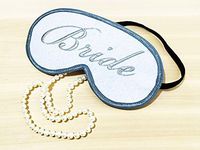 ComfortDecorHouse Bride Sleep Mask, Eye Mask for Sleeping, Wedding Gift, Night Mask, Eye Sleep Mask, Eye Cover, Bride Gift, Sleep Masks with Embroidery