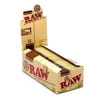 5 Books Raw Rolling Papers Organic Hemp 1.50 Sizee with Free BB Sticker