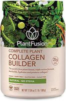 PlantFusion Collagen Builder | Complete Plant Based Peptides Protein Powder | Vegan Collagen Supplement for Collagen Building, Skin Hydration, Joint Support & Healthy Hair, Gluten-Free, Non-GMO, Unflavored- No Stevia, 20 Servings, 17.64 ounce