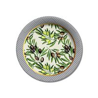 X&O Paper Goods TW12-20732 Dinner Plate (8Ct), Olive