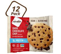 NuGo Protein Cookie, Dark Chocolate Chip, 16g Vegan Protein, Gluten Free, Soy Free, 12 Count, 3.53 Ounce