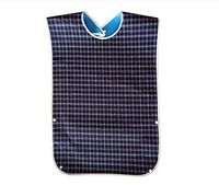Adult Bib - Reusable Clothing Protector - Waterproof - Crumb Catcher - Machine Washable - Extra Long Senior Men and Women Bibs for Eating by Beffit