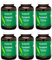 (6 PACK) - HealthAid - Turmeric (Curcumin) 750mg | 60's | 6 PACK BUNDLE