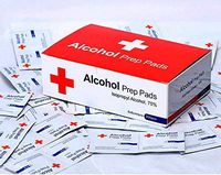 Alcohol Disinfection Cotton Pads, 6cmx6cm Large Alcohol Cotton Pads, Keyboard, Mobile Phones, Office Supplies, Personal Supplies, Tableware, Children's Toys, Etc. for Cleaning and Disinfection. 200pcs