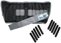 the Cuff 10-3333-2 Ankle Weight, 20 lb, 20 x 1 lb Inserts, Black