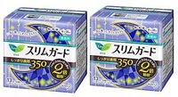 Kao Laurier Sanitary Pads Set - Sanitary Napkins Slim Guard Ultra Thin Double-Absorbency with Wings, for Night 350mm 13 Count X 2 (26 Count) Made in Japan