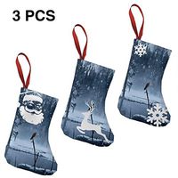 Christmas Stockings Gift Bag Winter Fox Wolf Designer for Funny Xmas Party