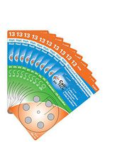 60 x Hearing Aid Battery Type 13 / Orange - HIGH Level Hearing