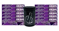 Herb Airtight Container Fresh Kettle with Juicy Jay's Grape 1.25 Flavored Hemp Rolling Papers 10 Count DC Crafts Nation- Middle Finger