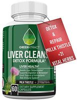 Liver Cleanse Formula - Milk Thistle Extract and 21 Vital Herbs for Liver Detox & Repair - Beet, Artichoke, Dandelion, Chicory & Burdock Root, Turmeric, Ginger, Celery Seed & More