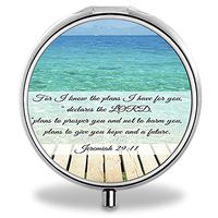 Compact Mini Portable 3 Compartments Travel Medical Medicine Case/Pill Organizer/Pill Box(Hing Hong Pill Case)