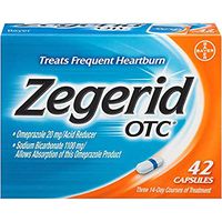 Zegerid OTC Acid Reducer Capsules - 42 ea., Pack of 4
