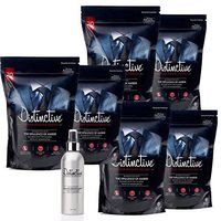 Distinctive Washing Powder Masculine Fragrance - Best Biological, Eco Wash, Low Temperature Formula - No Fabric Softener to Buy - Pack of 6 (1.2kg) + Matching 200ml Fabric Fragrance Spray