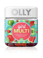 OLLY Teen Girl Multi Gummy Multivitamin, 35 Day Supply (70 Count), Berry Melon Besties, Vitamins A, C, E, Biotin, Antioxidants, Kids, Chewable Supplement
