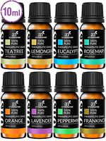 ArtNaturals Therapeutic-Grade Aromatherapy Essential Oil Set – (8 x 10ml) - 100% Pure of the Highest Quality Oils – Peppermint, Tea Tree, Lavender, Eucalyptus