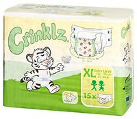 Crinklz Tab-Style Briefs Adult Printed Diapers, X-Large, Pack/15