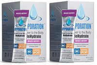 Hypdration - New - 2 Pack - Hydration Multiplier, Electrolyte Powder, NSF Sport Certified for Athletes, Boost Stamina, Fight Inflammation, Detoxify (Mixed Berry, 40 Count, Mix in 16-20oz. Water)