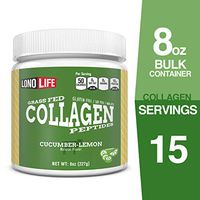 LonoLife Cucumber Lemon Collagen Peptides with 10g Protein, 8-Ounce Bulk Container