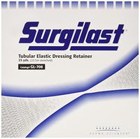 Derma Sciences GL708 Surgilast Tubular Elastic Dressing Retainer, Small Chest, Back, Perineum, Axilla, 25 yd Roll, 29" Width, Working Stretch, Size 7