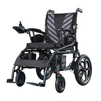 LMEIL Folding Electric Wheelchair Lightweight Scooter Detachable Pedal Supports 360 lbs Aircraft Grade Aluminum Alloy Frame for The Elderly Disabled