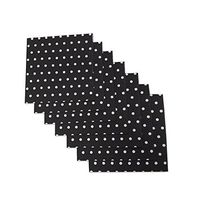 Black and White Polka Dot Party Napkins, 20 Count, 6.5" X 6.5" Premium Luncheon Napkins. Ideal For Parties, Birthdays, Weddings, Reunions And Much More. By Premium Disposables.