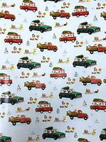 Classic Vintage Cars & Multi Breed Dogs in Winter Attire Christmas Holiday Present Gift Wrapping Paper 2.5' x 10'