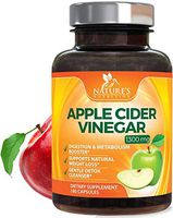 100% Natural Raw Apple Cider Vinegar Pills Extra Strength 1300mg - Weight and Appetite Support, Made in USA, Best Vegan ACV, Metabolism Support & Detox Cleanse Supplement - 180 Capsules