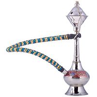 Handicraft-Bazaar Brass Meenakari Work Real Hukka/Brass Hookah/Portable Small Hookah