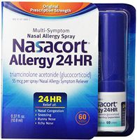 Nasacort Allergy 24 Hour 60 Sprays, 0.37 oz (Pack of 3)