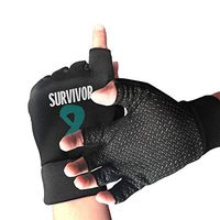 Women/Men Survivor Ovarian Cancer Awareness Flag Copper Arthritis Gloves for Arthritis & Carpal Tunnel Pain Relief