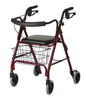 Medline MDS86810 Deluxe Rollators, Burgundy
