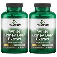 Swanson White Kidney Bean Extract 500 mg 180 Caps 2 Pack