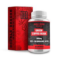 Double Dragon Organics :: Green Coffee Bean Extract - Energy Booster (30 Servings) :: 800MG | 50% Chlorogenic Acid :: 60 Capsules :: Natural, Pure, and Gluten Free