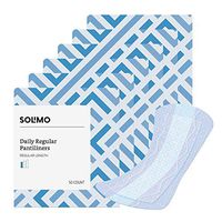 Amazon Brand - Solimo Daily Regular Pantiliner, Regular Length, 300 Count (6 packs of 50)