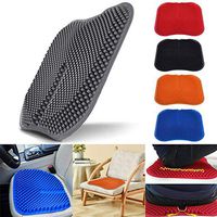 Uplord Silicone Fatigue Cushion,Washable Silica Gel Seat Cushion Non Slip Memory Chair Pad,Massage Car Seat Cushion Breathable Seat Pad Non-Slip Help Relieving Back Pain (Gray)