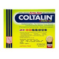 Coltalin - Extra Fast Cold & Flu Tablets (for Adults) (36 Tablets) (1 Box)