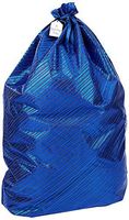 K-Kraft Jumbo Gift Wrap Bag, Hanukkah, Valentine's, Christmas, Birthday (Festive Blue Stripes, 26 x 35.5 inches)